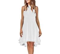 YANJI Vestidos de Dama de Honor Largos Ropa invitada Boda Vestido Lentejuelas invitada Boda Vestido de Novia Princesa Vestidos de graduacion Vestido Bordado Largo Princesa Vestido Rosa Vestido,Blanco