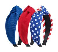 YanJie Diademas anudadas para el 4 de julio, color verde, para mujeres, festivales irlandeses, regalos de fiesta (rojo)