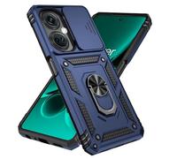 YANJIEER ESONG Funda para Samsung Galaxy S24 FE Armor Carcasa Protectora de Militar con Cubierta de Cámara Deslizante&Giratorio Anilla Soporte,Armada