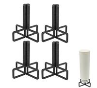 YANJIY 4 Piezas Escurridor De Botellas, Escurrebotellas Plegable Negro, Secador De Botella para Cocina, Desmontable, para Botellas, Biberones y Vasos con Un Diámetro De Cuello Superior a 2,5 cm