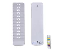 YANJIY Soporte De Pared para Tarjetas De Asistencia, Porta Tarjetas Pared 12 Ranuras, Titular De Tarjetas De Tiempo, para Oficina Empresa Escuela Estante para Carnet De Identificación Y Acces