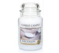 Yankee Candle 1038414E - Vela aromática, aroma de polvos de talco, color Blanco