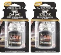 Yankee Candle 1295841E Ambientador de Aire del Coche, Car Jar Ultimate, Negro Coconut (Paquete de 2)