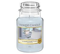 Yankee Candle A Calm And Quiet Place Vela Aromática en Frasco Grande, Gris, 623 g