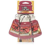 Yankee Candle ambientador de tarro para coche, cereza negra, 3 unidades