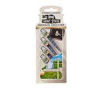 Yankee Candle ambientador para coche en barra para las rejillas de ventilación, Algodón blanco, paquete de 4