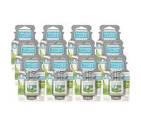Yankee Candle Ambientadores para coche, tarro colgante para coche, neutraliza olores hasta 30 días, algodón limpio, 27.2 g (paquete de 12)