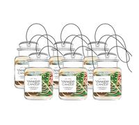 Yankee Candle Ambientadores para coche, tarro colgante para coche, neutraliza olores hasta 30 días, galletas de Navidad, 27.2 g (paquete de 6)