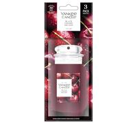Yankee Candle Car Jar Ambientador perfumado para coche | Black Cherry | 3 unidades