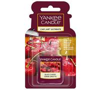 Yankee Candle Car Jar Ultimate Ambientador para coche | Black Cherry | Dura hasta 4 semanas
