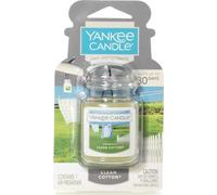 Yankee Candle Car Jar Ultimate Ambientador para coche | Clean Cotton | Dura hasta 4 semanas