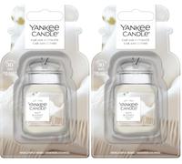 Yankee Candle Car Jar Ultimate Ambientador para coche | Soft Blanket | Dura hasta 4 semanas (Paquete de 2)