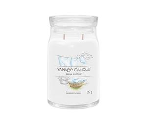Yankee Candle Clean Cotton vela grande de la línea signature 567 g