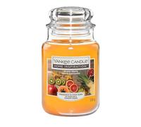 Yankee Candle Frutas exóticas - Mango, naranja y piña ablandada con almizcle. Aroma tropical de verano - Grande