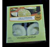 Yankee Candle Garden Hideaway Collection, lima y cilantro, luz de té rara
