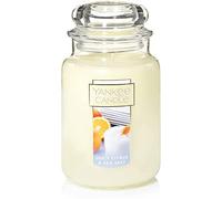 Yankee Candle Juicy Citrus & Sea Scented, Classic Vela de mecha grande de 22 onzas, más de 110 horas de tiempo de combustión