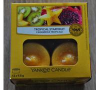 Yankee Candle LUCES DE TÉ, TROPICAL STARFRUIT, 12 x 9,8 g, raras