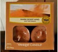 Yankee Candle LUCES DE TÉ, WARM DESERT WIND, 1 x 12 uds., raro