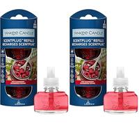 Yankee Candle Recambio de ambientador Scent Plug | Frambuesa roja | para Espacios pequeños y medianos | Fragancia Duradera (Paquete de 2)
