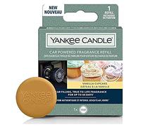 Yankee Candle Recambio para difusor de fragancia para coche, ambientador de coche con forma de cupcake de vainilla, dura hasta 60 días, 1 unidad