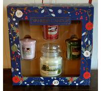 Yankee Candle set de regalo, 1 KL. JAR + 3 VOTIVOS, "Navidad", raro