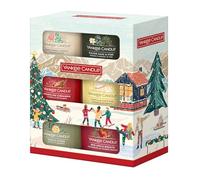 Yankee Candle Set de regalo de velas aromáticas navideñas | 6 mini velas votivas rellenas | Colección Après Ski | Regalos navideños perfectos para mujeres