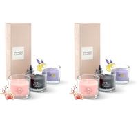 Yankee Candle Set de regalo de velas perfumadas | 3 mini velas votivas rellenas | Mezcla de cera de soja | Regalos perfectos para mujeres (Paquete de 2)