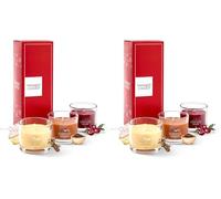 Yankee Candle Set de regalo de velas perfumadas | 3 mini velas votivas rellenas | Mezcla de cera de soja | Regalos perfectos para mujeres (Paquete de 2)