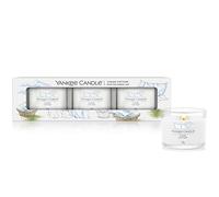 Yankee Candle Set de regalo de velas perfumadas | Velas votivas Clean Cotton | Mezcla de cera de soja | 3 unidades