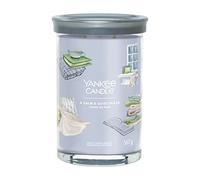 Yankee Candle Signature - Vela perfumada | A Calm & Quiet Place - Vela de vaso grande con doble mecha, mezcla de cera de soja de larga duración, regalo perfecto para mujeres