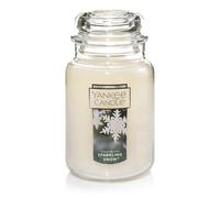 Yankee Candle Sparkling Snow Seged Classic 22oz Jar grande Vela de una sola mecha durante 110 horas de tiempo de quemaduras | Regalos navideos para