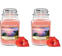 Yankee Candle Vela aromática | Amanecer en el Acantilado vela en tarro grande | Velas de larga duración: hasta 150 h | Regalos perfectos para mujeres (Paquete de 2)