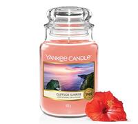 Yankee Candle Vela aromática | Amanecer en el Acantilado vela en tarro grande | Velas de larga duración: hasta 150 h | Regalos perfectos para mujeres