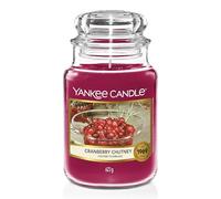 Yankee Candle Vela aromática en tarro grande | Cranberry Chutney | Duración de combustión de hasta 150 horas | Regalos perfectos para mujeres