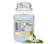 Yankee Candle Vela aromática en tarro grande de A Calm & Quiet Place | Velas de larga duración: hasta 150 h | Regalos perfectos para mujeres