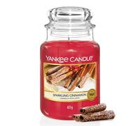Vela aromática Yankee Candle | Sparkling Cinnamon Place vela en tarro grande | Velas de larga duración: hasta 150 h | Regalos perfectos para mujeres