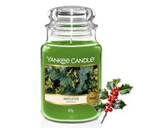 Yankee Candle Vela aromática en tarro grande | Mistletoe | Duración de combustión de hasta 150 horas | Regalos perfectos para mujeres
