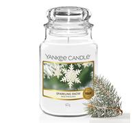 Yankee Candle Vela aromática en tarro grande | Sparkling Snow | Duración de combustión de hasta 150 horas | Regalos perfectos para mujeres