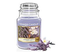 Yankee Candle Vela aromática | Lavanda Vainilla vela en tarro grande | Velas de larga duración: hasta 150 h | Regalos perfectos para mujeres