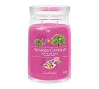 Yankee Candle Vela aromática Signature | Vela en tarro grande Art in The Park con doble mecha, mezcla de cera de soja larga combustión, regalo perfecto para mujeres
