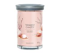 Yankee Candle, Vela aromática Signature, Vela en vaso grande de arena rosa con doble mecha, mezcla de cera de soja larga combustión