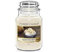 Yankee Candle Vela, cera, crema de arroz de coco, tarro grande