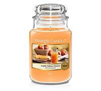 Yankee Candle Vela, melocotón fresco de granja, grande