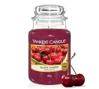 Yankee Candle Vela perfumada | Black Cherry vela en tarro grande | Velas de larga duración: hasta 150 h | Regalo ideal para mujer