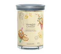 Yankee Candle Vela perfumada de Banofee Waffle grande con doble mecha, mezcla de cera de soja de larga duración, regalo perfecto para mujeres