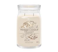 Yankee Candle, Vela perfumada de la firma, Vela caliente de cachemira grande con mechas dobles, Vela de combustión larga de mezcla de cera de soja