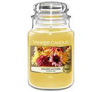 Yankee Candle Vela perfumada | Gran otoño dorado en tarro | Tiempo de combustión: hasta 150 horas | Regalos perfectos para mujeres, 1720937E