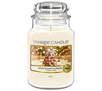 Yankee Candle, Vela perfumada Spun Sugar Flurries Vela grande Snow Globe Wonderland Collection Tiempo de quemado: hasta 150 horas