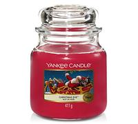 Yankee Candle Vela perfumada | Vela de tarro mediano Christmas Eve | Tiempo de combustión: hasta 75 horas