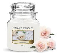 Yankee Candle Vela perfumada | Vela en tarro mediano Wedding Day | Velas de larga duración: hasta 75 horas | Regalos para mujeres
